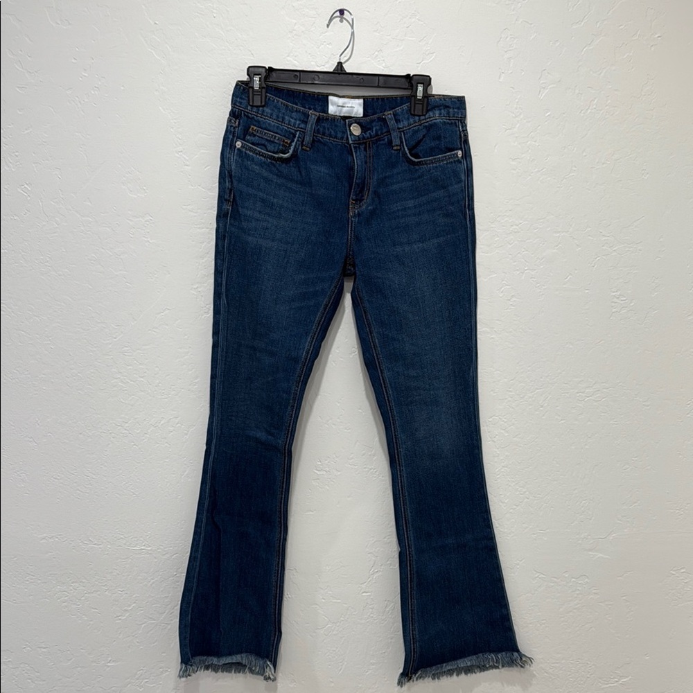 Current/Elliott Blue Boot Cut Jeans with Stretch